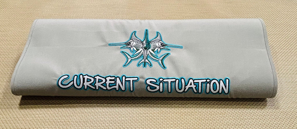 Custom 20"W X 36"L SUNBRELLA Canvas Gunwale Boarding Mat