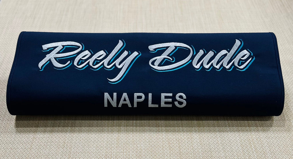 Custom 30"W X 36"L SUNBRELLA Canvas Gunwale Boarding Mat