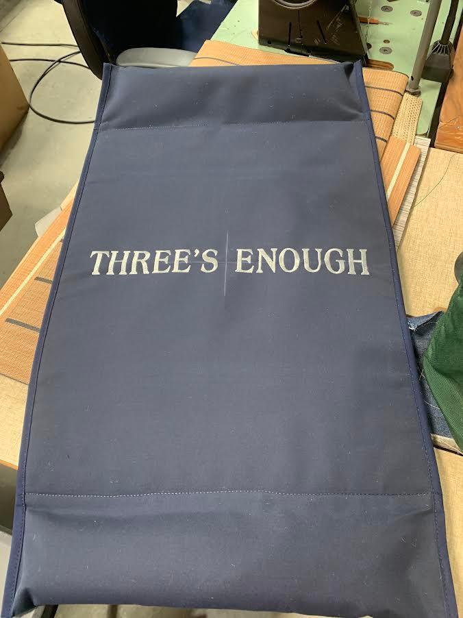 Custom 30"W X 36"L SUNBRELLA Canvas Gunwale Boarding Mat - Matworks